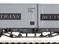 Piko H0 - 57747 - Containertragwagen Lgs579 DR IV Deutrans