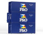 Piko H0 - 56200 - 3er Set 20 Container P&O - Artikelbild