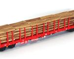Piko H0 - 54339 - Stammholztransportwagen Roos-t642 mit Holzladung DB AG V - Artikelbild