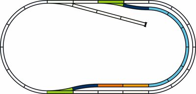 Piko H0 - 55321 - PIKO A-Gleis mit Bettung Set: C - Artikelbild