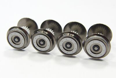 Piko H0 - 56184 - Radsatz für D-Lok Vectron bedruckt und profiliert, 4 Stck, (DC) - Artikelbild