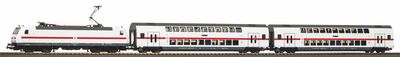 Piko H0 - 57134 - Start-Set mit Bettung Personenzug BR 146 mit 2 IC Doppelstockwagen - Artikelbild