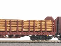 Piko H0 - 58216 - Sound-Exklusiv-Set 2022 zum Tag der Offenen Tür: BR 232 + 3 Stammholztransportwagen Wechselstrom