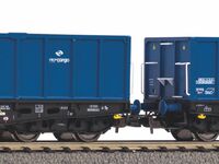 Piko H0 - 58260 - 2er Set Hochbordwagen 401Zk PKP Cargo VI