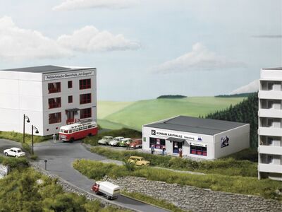 Piko H0 - 61151 - Plattenbau Kaufhalle Petersberg - Artikelbild