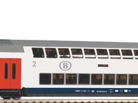Piko H0 - 59108 - PIKO SmartControlwlan Set mit Bettungsgleis SNCB Doppelstock-Personenzug