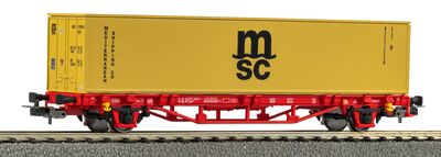 Piko H0 - 27726 - Containertragwagen MSC NS V 1x40 Container - Artikelbild