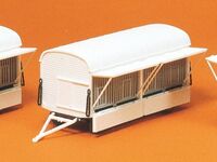 Preiser 20007 Zirkus 3x Käfigwagen ohne Beschriftung NEU - OVP