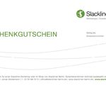 Slackline Geschenk Gutschein - 50 Euro - Artikelbild