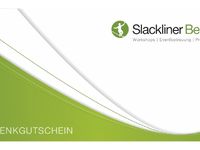 Slackline Geschenk Gutschein - 50 Euro