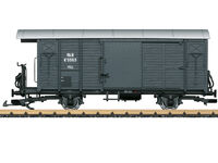 LGB G - 43814 - RhB gedeckter Güterwagen