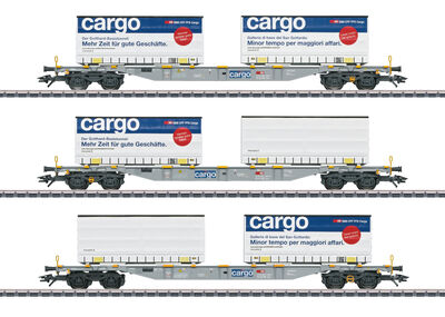 Märklin H0 - 47463 - Containertragwagen-Set SBB Cargo - Artikelbild