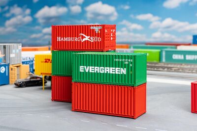 Faller H0 - 182051 - 20 Container, 5er-Set - Artikelbild