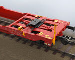 Trix H0 - 24470 - Doppel-Taschenwagen Sdggmrss 738 - Artikelbild