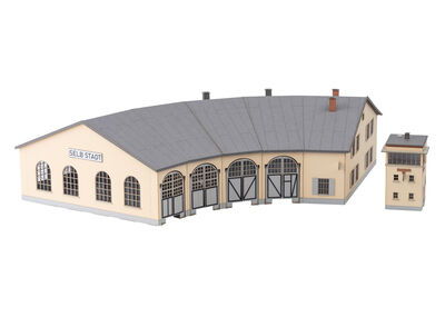 Trix N - 66341 - Bausatz Ring-Lokschuppen Selb und Stellwerk Selb-Stadt - Artikelbild