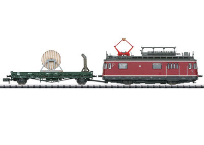 Trix N - 16992 - Turmtriebwagen mit Fahrleitungsbauwagen - Artikelbild