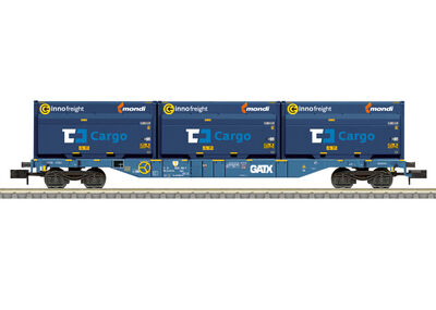 Trix N - 18434 - Containertragwagen Bauart Sgnss - Artikelbild