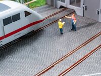 Faller H0 - 170311 - PREMIUM Straßenfolie Kopfsteinpflaster, dunkelgrau