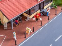 Faller H0 - 170316 - PREMIUM Straßenfolie Klinkerpflaster, rot