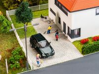 Faller H0 - 170317 - PREMIUM Straßenfolie Kopfsteinpflaster, grau meliert