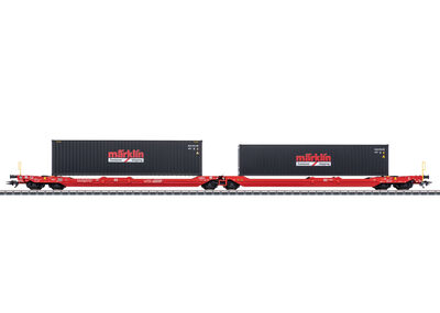 Märklin H0 - 47478 - Doppel-Taschenwagen Sdggmrss 738 - Artikelbild