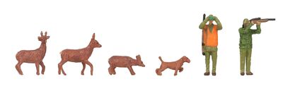 Faller H0 - 151702 - Jäger und Rehe - Artikelbild