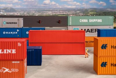 Faller H0 - 182154 - 40 Container, rot, 2er-Set - Artikelbild
