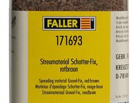 Faller H0 - 171693 - Streumaterial Schotter-Fix, rotbraun, 600 g