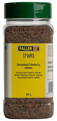 Faller H0 - 171693 - Streumaterial Schotter-Fix, rotbraun, 600 g - Artikelbild