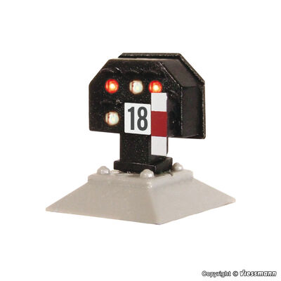 Viessmann H0 - 4728 - H0 Licht-Sperrsignal, nieder, mit Multiplex- Technologie - Artikelbild