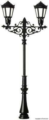 Viessmann H0 - 6397 - H0 Gaslaterne zweiflammig, 2 LEDs warmweiß - Artikelbild