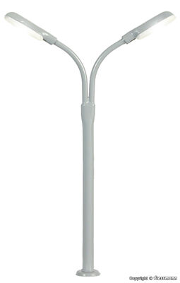Viessmann N - 6495 - N Peitschenleuchte doppelt, 2 LEDs weiß - Artikelbild