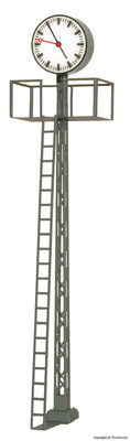 Viessmann - 5082 - H0 Beleuchtete Bahnhofsuhr auf Gittermast, LED weiß, Höhe: 11 cm - Artikelbild