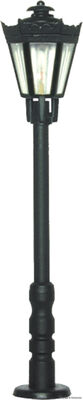 Viessmann H0 - 6071 - H0 Parklaterne schwarz mit klarem Schirm, LED warmweiß - Artikelbild