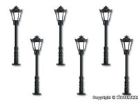Viessmann H0 - 60706 - H0 Parklaterne, LED warmweiß, 5+1