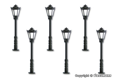 Viessmann H0 - 60706 - H0 Parklaterne, LED warmweiß, 5+1 - Artikelbild