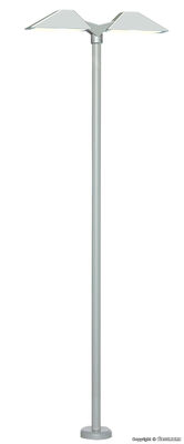 Viessmann H0 - 6084 - H0 Moderne Bahnsteigleuchte doppelt, 2 LEDs weiß - Artikelbild