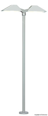 Viessmann N - 6484 - N Moderne Bahnsteigleuchte doppelt, 2 LEDs weiß - Artikelbild