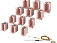 Viessmann - 6005 - Hausbeleuchtungs-Startset, 12 Boxen, 4 verschiedene Größen, 1 LED weiß