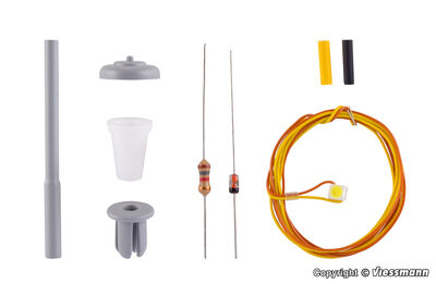 Viessmann H0 - 6721 - H0 Bausatz Straßenleuchte, LED weiß - Artikelbild