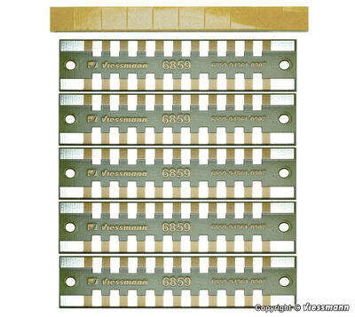 Viessmann - 6859 - Löt-Verteilerleisten 2-polig, 5 Stück - Artikelbild