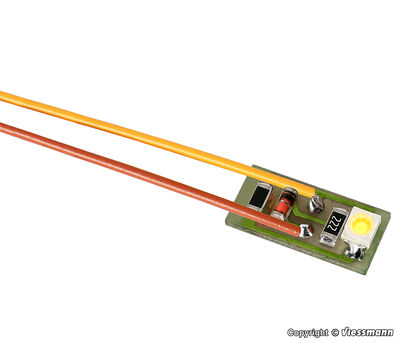 Viessmann - 6007 - Hausbeleuchtung mit 1 LED gelb, 10 Stück - Artikelbild