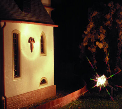 Viessmann H0 - 6330 - H0 Flutlichtstrahler nieder, LED weiß - Artikelbild
