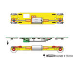 Viessmann H0 - 2315 - H0 Niederbordwagen mit Antrieb, gelb, Funktionsmodell für Zweileitersysteme **Auslauf** - Artikelbild
