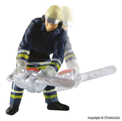Viessmann H0 - 1541 - H0 Feuerwehrmann mit Kettensäge, bewegt - Artikelbild