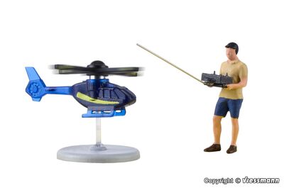 Viessmann H0 - 1563 - H0 Hobbypilot mit ferngesteuertem Hubschrauber - Artikelbild