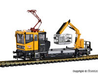Viessmann H0 - 2619 - H0 ROBEL Gleiskraftwagen 54.22 WIEBE *A* Prüfpantograph und Arbeitskorb, Funktionsmodell 3L