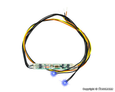 Viessmann - 5271 - Mini-LED blau für Fahrzeuge, 2 Stück mit Mikro-Blinkelektronik - Artikelbild