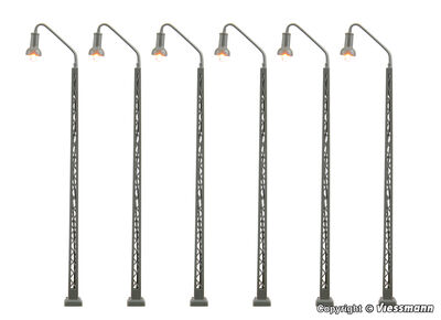 Viessmann N - 65856 - N Bahnbetriebswerkleuchte, LED warmweiß, 5+1 - Artikelbild