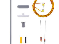Viessmann H0 - 6726 - H0 Bausatz Bahnsteigleuchte, 2 LEDs weiß